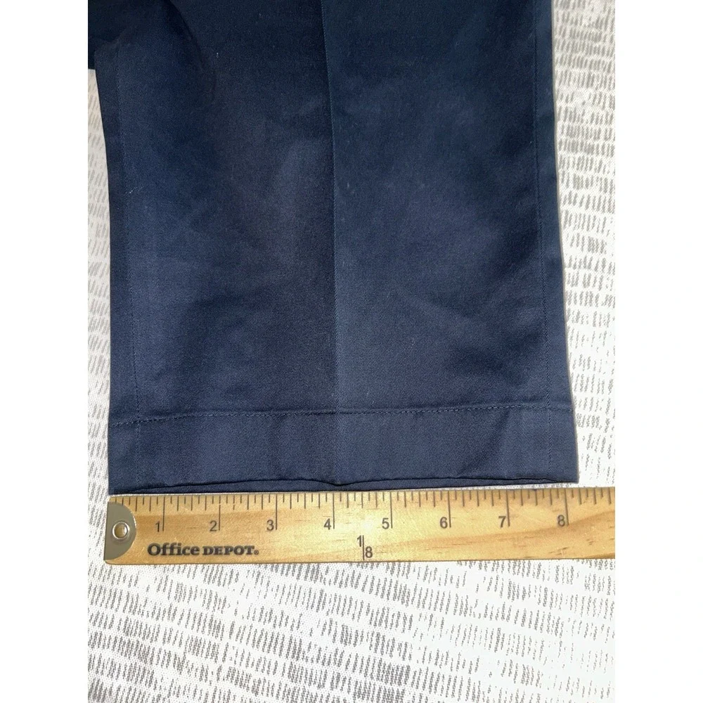 Brooks Brothers Advantage Chino Hudson Mens 34x32 Navy Blue Flat Front Pants